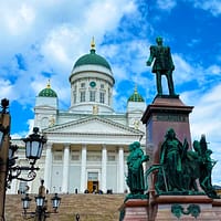 Photo of Senate Square with Helsinki Cathedral