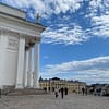 A photo of the view of Helsinki from the cathedral hill