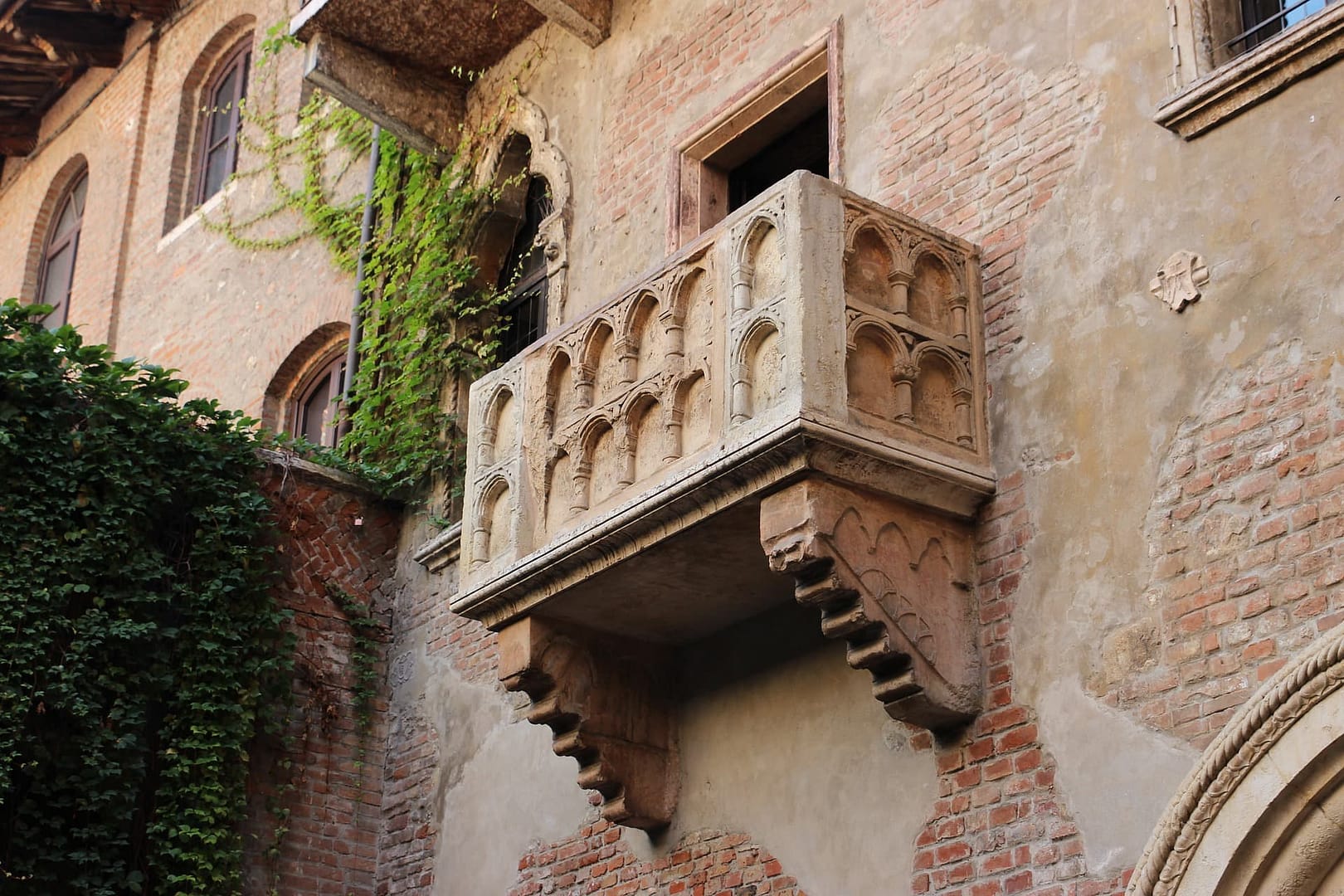 Juliet's balcony in Verona.