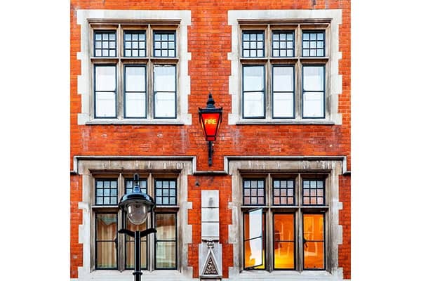 An image of the Chiltern Fire House red brick facade