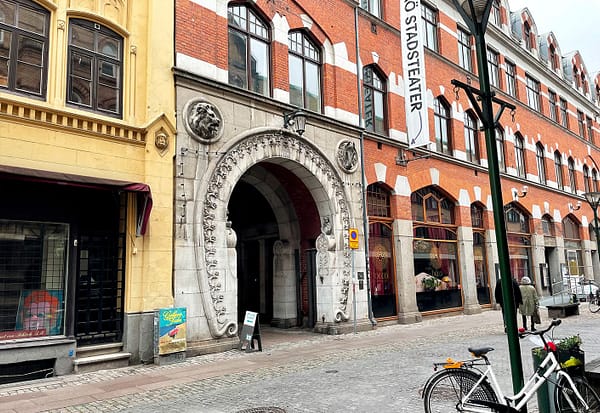 The facade of Hippodromen theater in Malmö